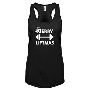 Merry Liftmas Womens Racerback Tank Top