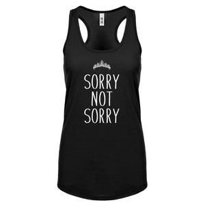 Racerback Sorry Not Sorry Womens Tank Top
