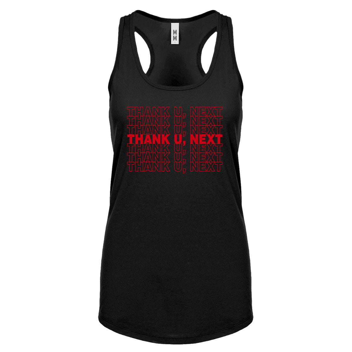 THANK U, NEXT Womens Racerback Tank Top