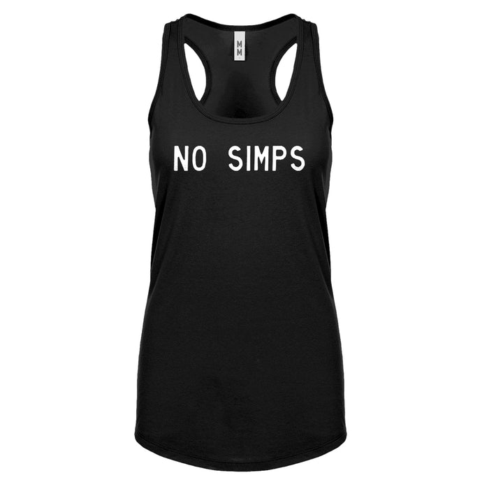 No Simps Womens Racerback Tank Top