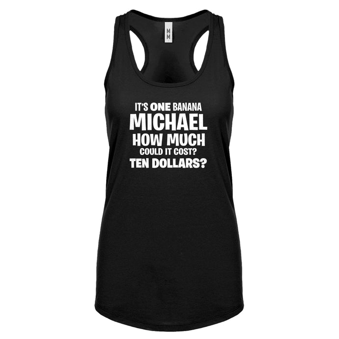 Its ONE BANANA Michael Womens Racerback Tank Top
