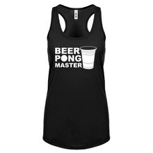 Racerback Beer Pong Master Womens Tank Top