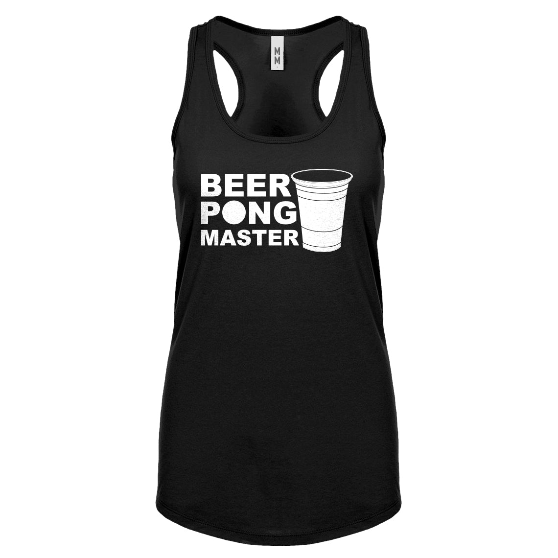 Racerback Beer Pong Master Womens Tank Top
