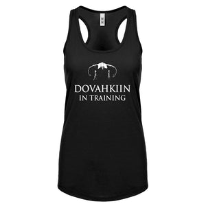 Dovahkiin in Training Womens Racerback Tank Top