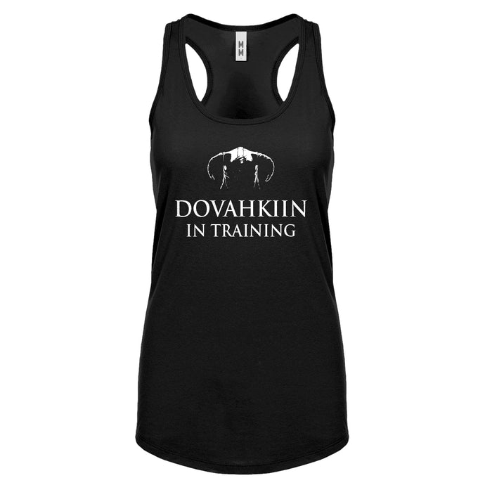 Dovahkiin in Training Womens Racerback Tank Top