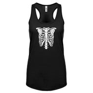 Racerback Bones Costume Womens Tank Top