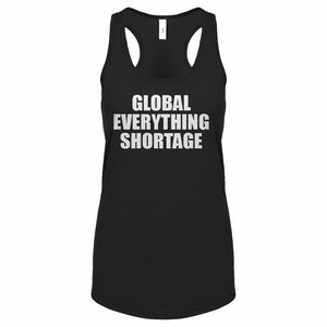 Global Everything Shortage Womens Racerback Tank Top