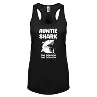 Auntie Shark Womens Racerback Tank Top