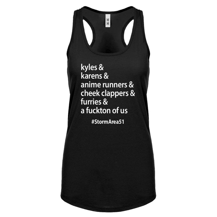 Storm Area 51 Runner Womens Racerback Tank Top