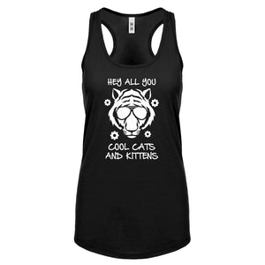 Hey all you Cool Cats and Kittens Womens Racerback Tank Top