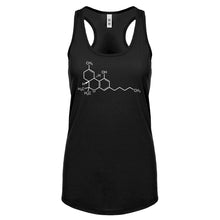 Racerback THC Molecule Womens Tank Top
