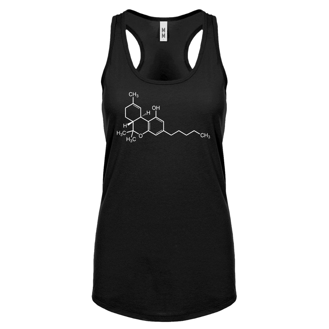 Racerback THC Molecule Womens Tank Top