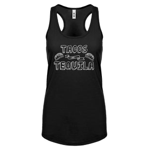 Racerback Tacos and Tequila Womens Tank Top