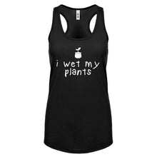 Racerback I Wet My Plants Womens Tank Top