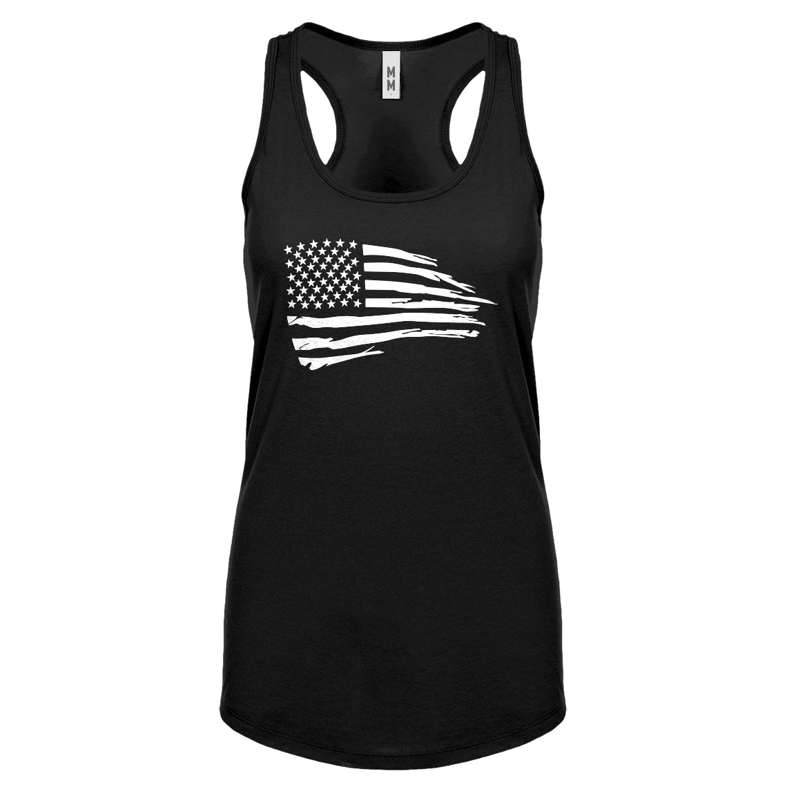 American Flag Womens Racerback Tank Top