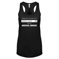 Don't Confuse Your Search Womens Racerback Tank Top