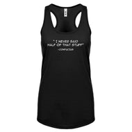 Confucius say Womens Racerback Tank Top