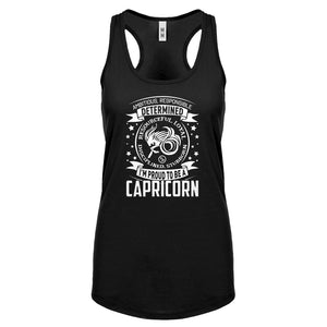 Racerback Capricorn Zodiac Astrology Womens Tank Top