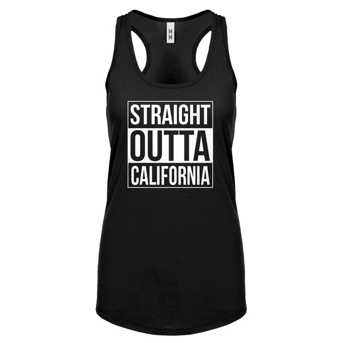 Straight Outta California Womens Racerback Tank Top