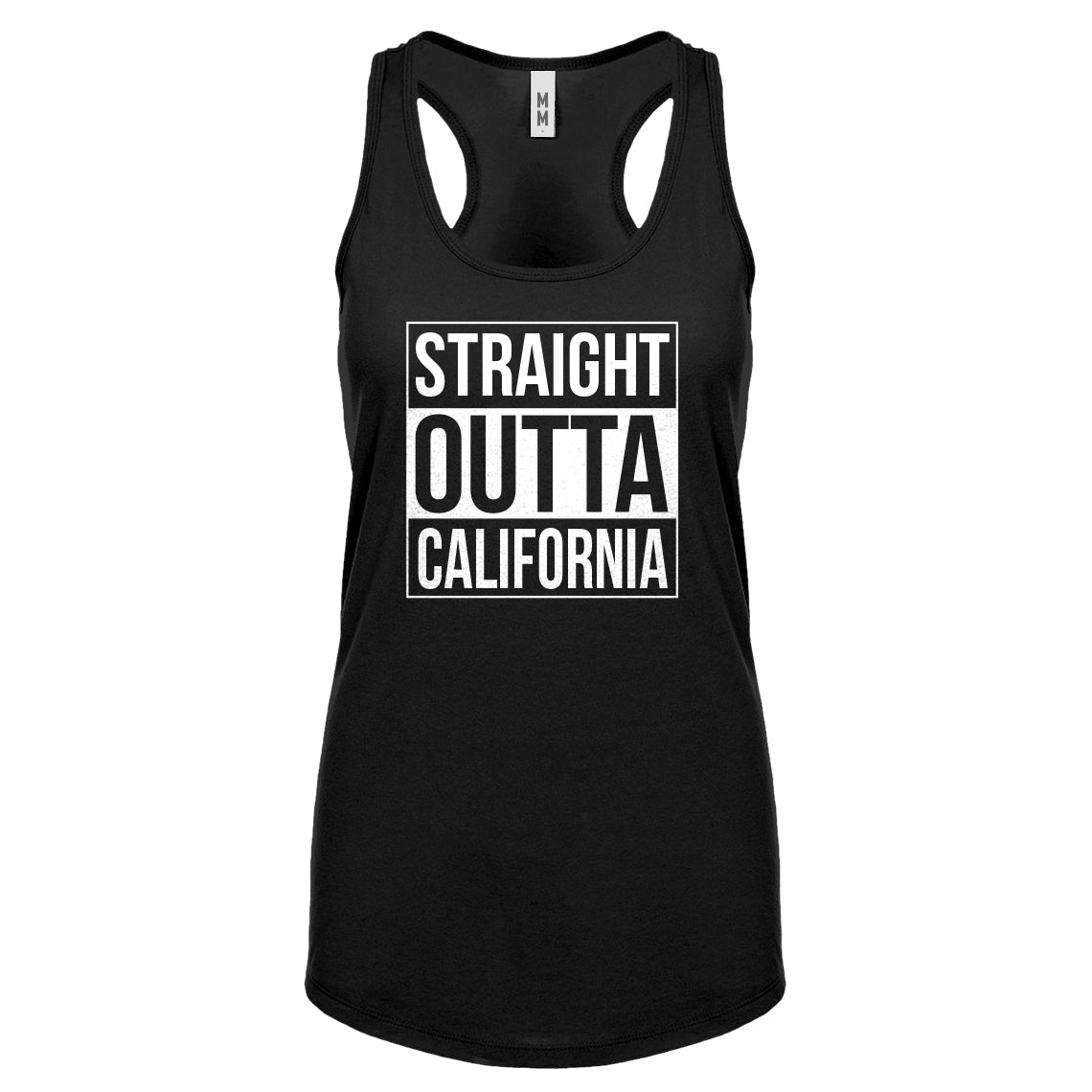 Straight Outta California Womens Racerback Tank Top