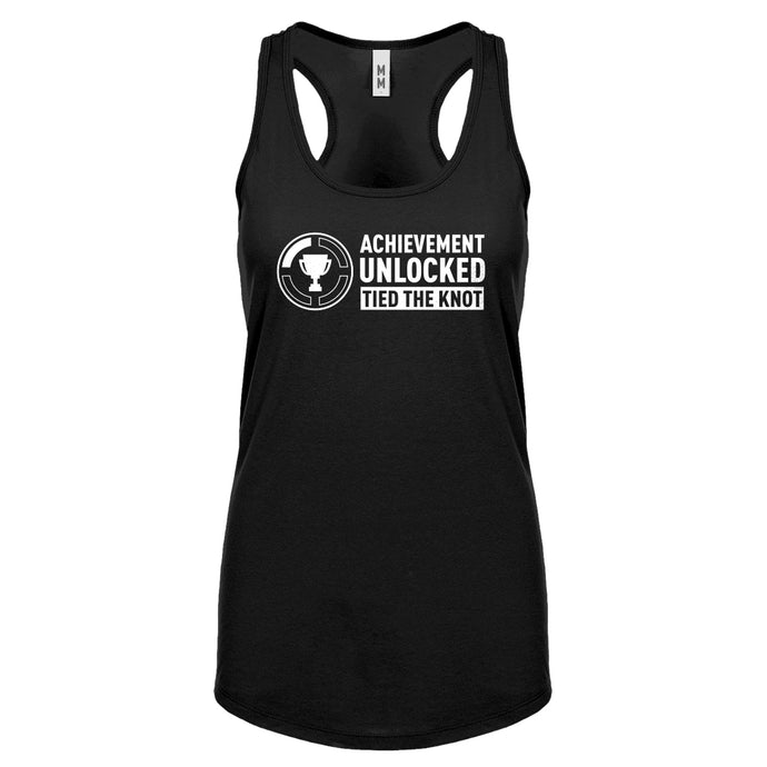 Achievement Unlocked Tied the Knot Womens Racerback Tank Top