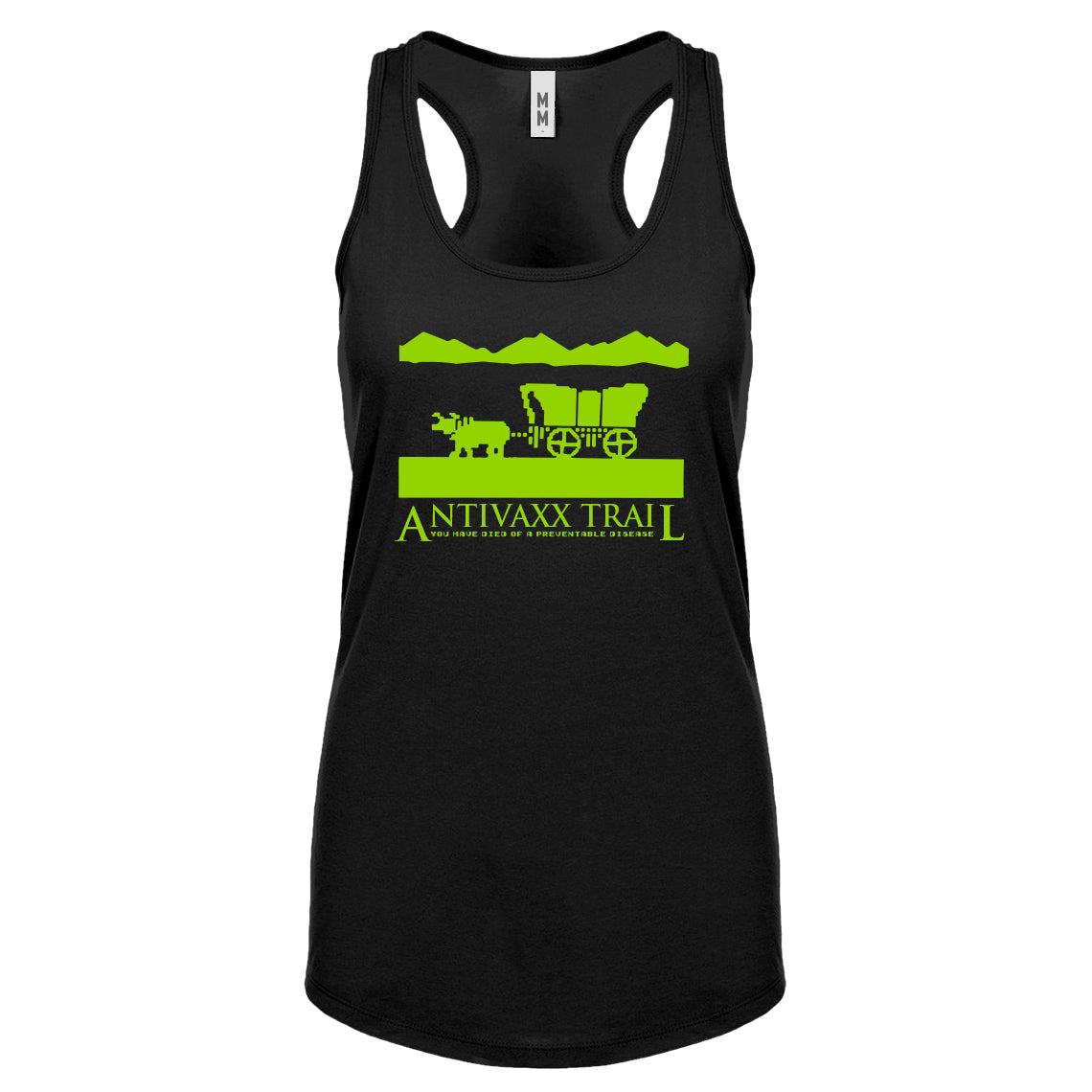 Antivaxx Trail Womens Racerback Tank Top