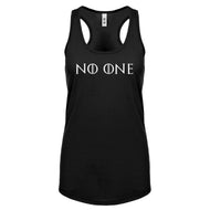 Racerback No One Womens Tank Top