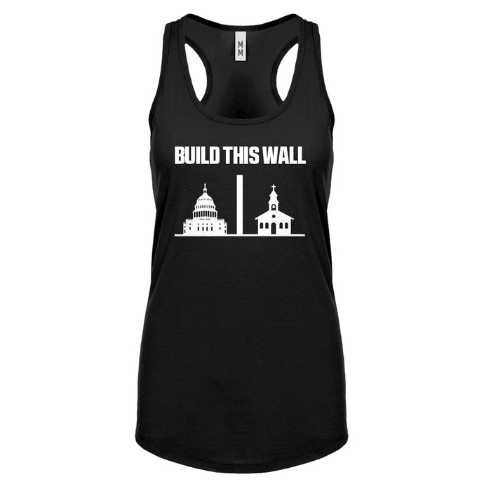 Build This Wall Womens Racerback Tank Top