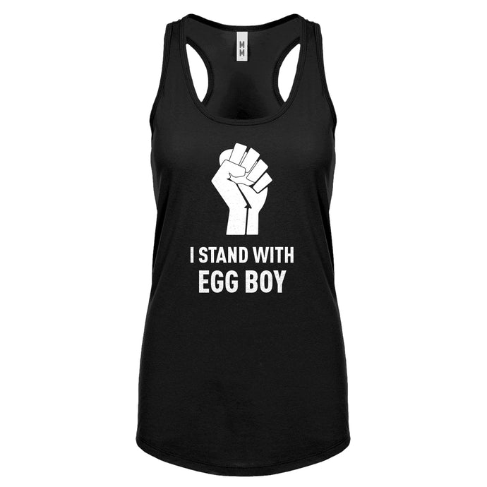 I Stand with Egg Boy Womens Racerback Tank Top