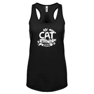 My Cat Thinks I'm Cool Womens Racerback Tank Top