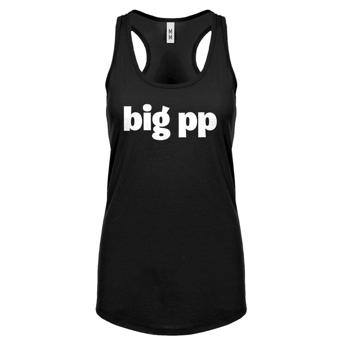big pp Womens Racerback Tank Top