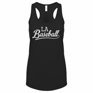 LA Baseball Team Womens Racerback Tank Top