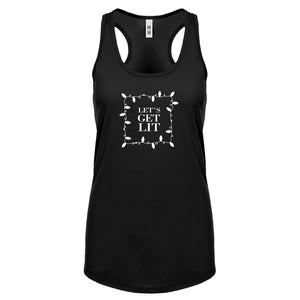 Lets Get Lit Womens Racerback Tank Top