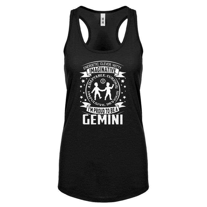 Racerback Gemini Astrology Zodiac Sign Womens Tank Top