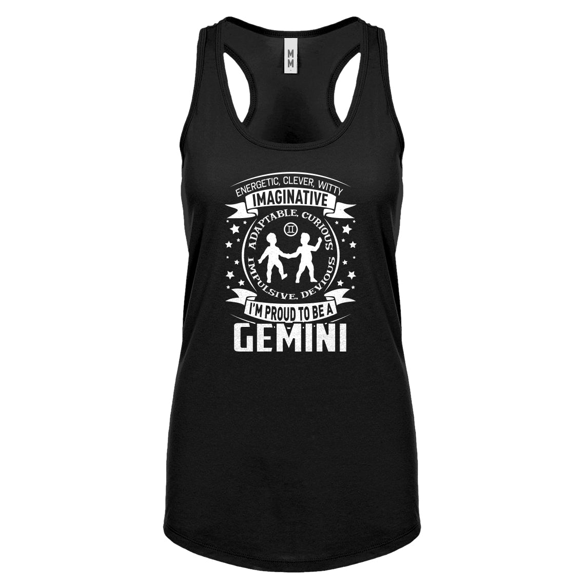 Racerback Gemini Astrology Zodiac Sign Womens Tank Top