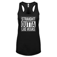 Straight Outta Las Vegas Womens Racerback Tank Top
