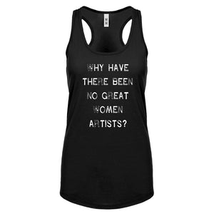 Racerback No Great Women Artists Womens Tank Top