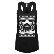 Racerback Feliz Navidad Womens Tank Top