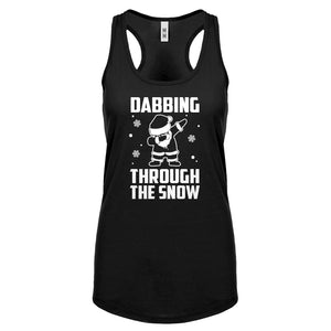 Dabbing through the Snow Womens Racerback Tank Top