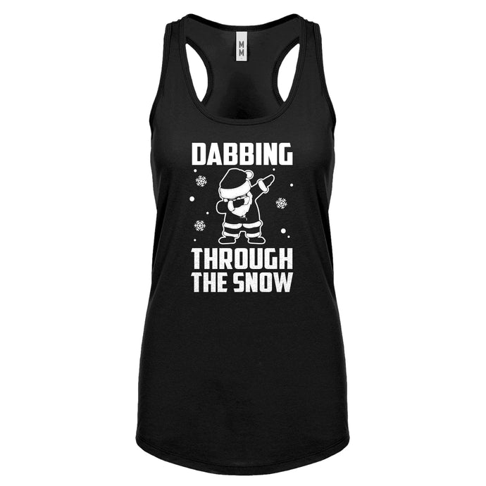 Dabbing through the Snow Womens Racerback Tank Top