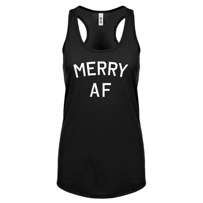 Merry AF Womens Racerback Tank Top
