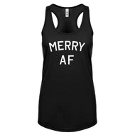 Merry AF Womens Racerback Tank Top