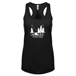 I'd Rather be Camping Womens Racerback Tank Top