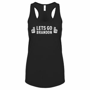 "Lets go, Brandon" Womens Racerback Tank Top