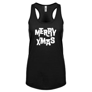 Merry Xmas Womens Racerback Tank Top