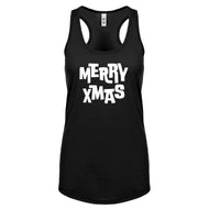 Merry Xmas Womens Racerback Tank Top