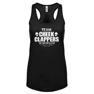 TEAM CHEEK CLAPPERS Womens Racerback Tank Top