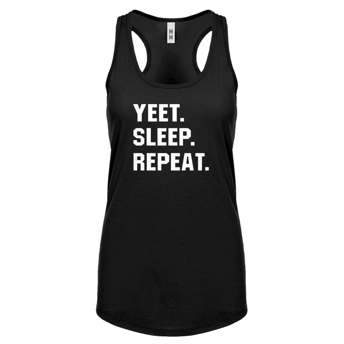 Yeet Sleep Repeat Womens Racerback Tank Top