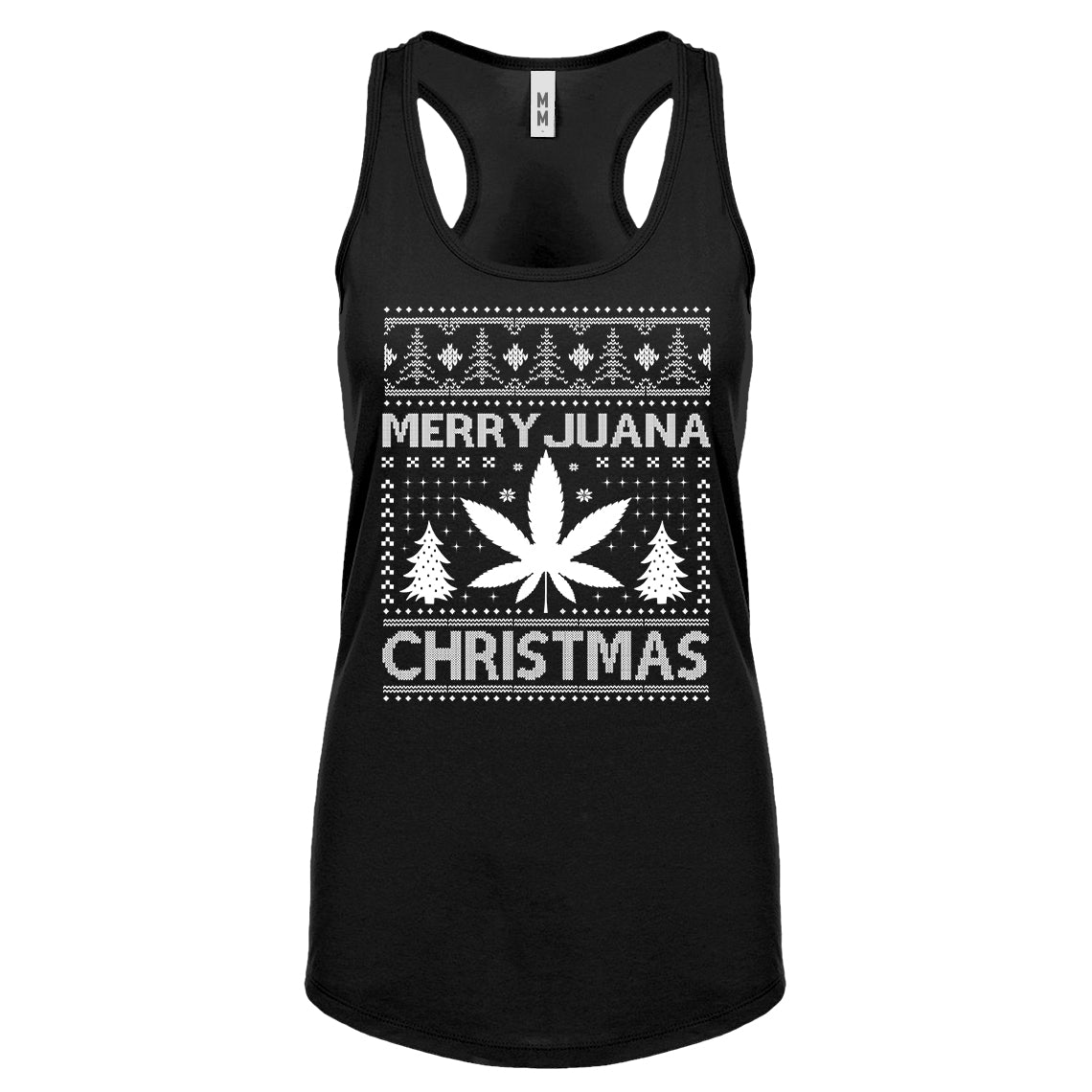 Racerback MerryJuana Christmas Womens Tank Top