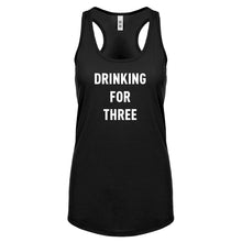 Drinking For Three Womens Racerback Tank Top